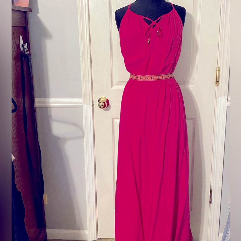 Fuchsia maxi dress